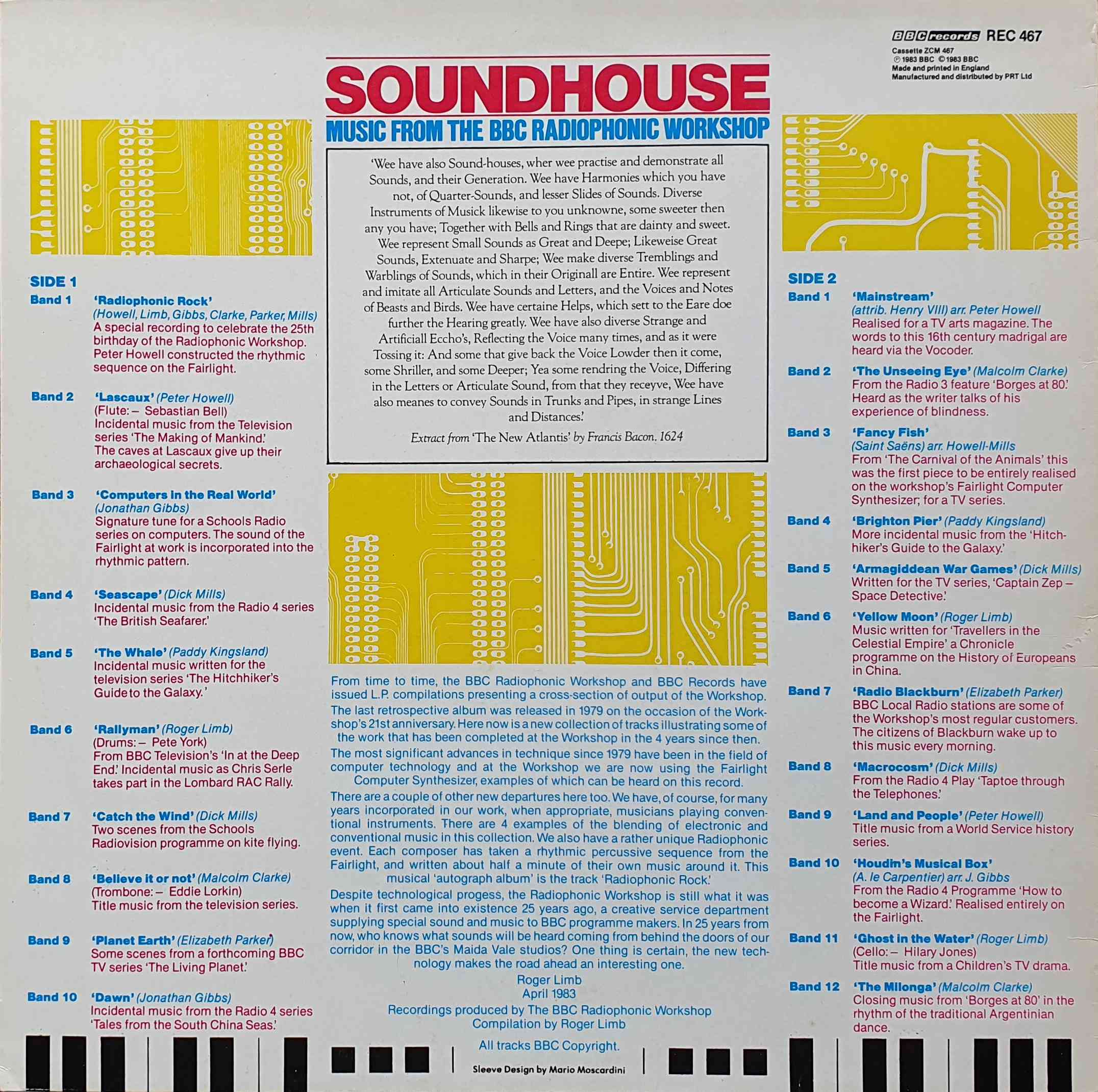 Picture of REC 467 Sound house - Radiophonic workshop by artist Various from the BBC records and Tapes library